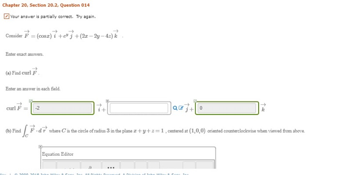 Solved Chapter 20 Section 2 Question 014 Your Answer Chapter 20 Section 2 Question 014 Your Answer Is Partially Correct Try Again