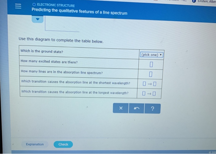 Solved Predicting The Qualitative Features Of A Line Spec Chegg Com