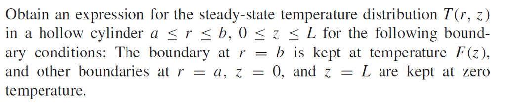 Solved Obtain An Expression For The Steady State Temperat Chegg Com