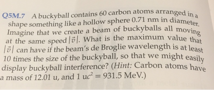 diameter of buckyball