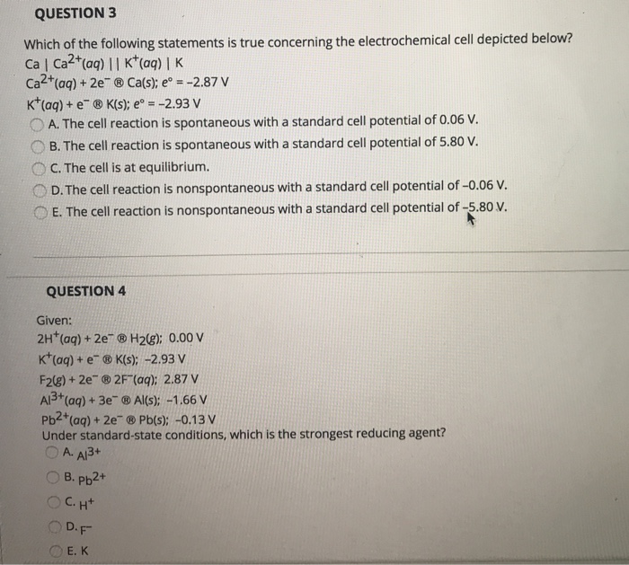 Solved QUESTION 3 Which Of The Following Statements Is Tr
