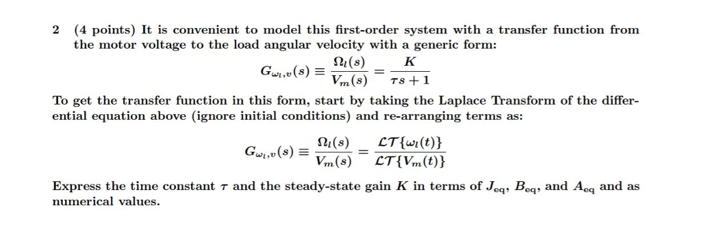 2 4 Points It Is Convenient To Model This Chegg Com