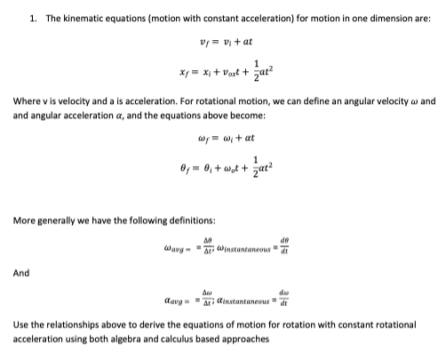 kinematic equations solver