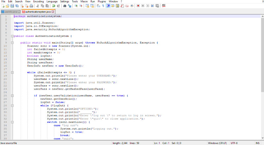 java username and password code java username and password code
