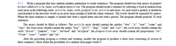 Homework 5 c programming pointers arrays of pointers strings powerbook 03 picture