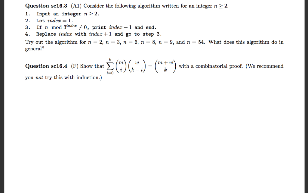 Discrete Math Question Question 16 3 From Image C Chegg Com