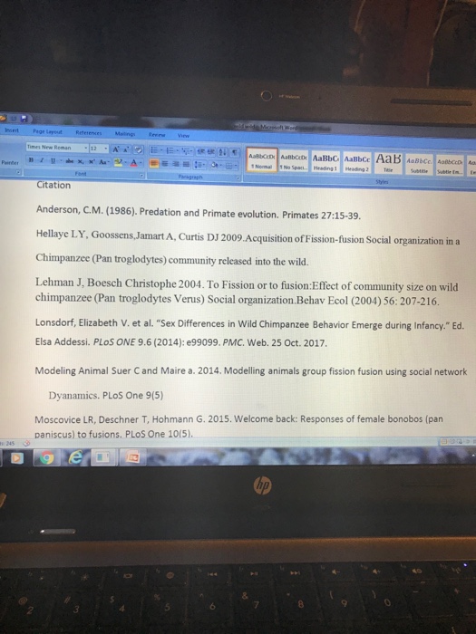Heading2 Citation Anderson C M 1986 Predation Chegg Com