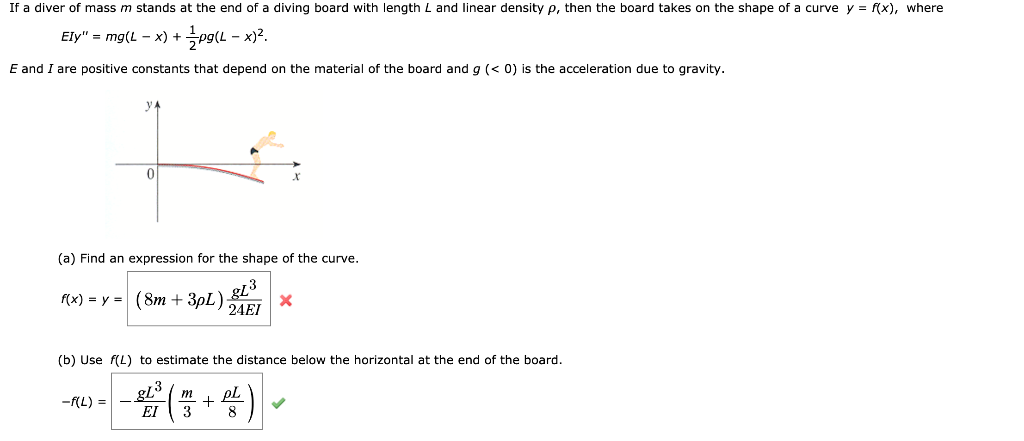 Solved If A Diver Of Mass M Stands At The End Of A Diving Chegg Com Solved If A Diver Of Mass M Stands At The End Of A Diving Chegg Com