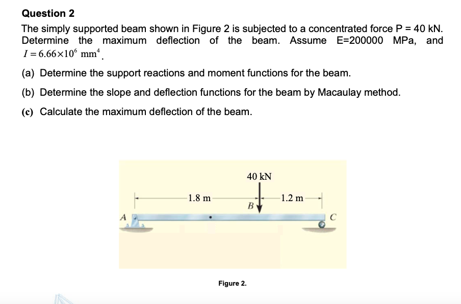 P determining. Determine. Calculate the maximum deflection for a Beam having as e=2.1×105 MPA shown in Figure.. Maximum concentrated Force. Temperature field of the Beam, model.