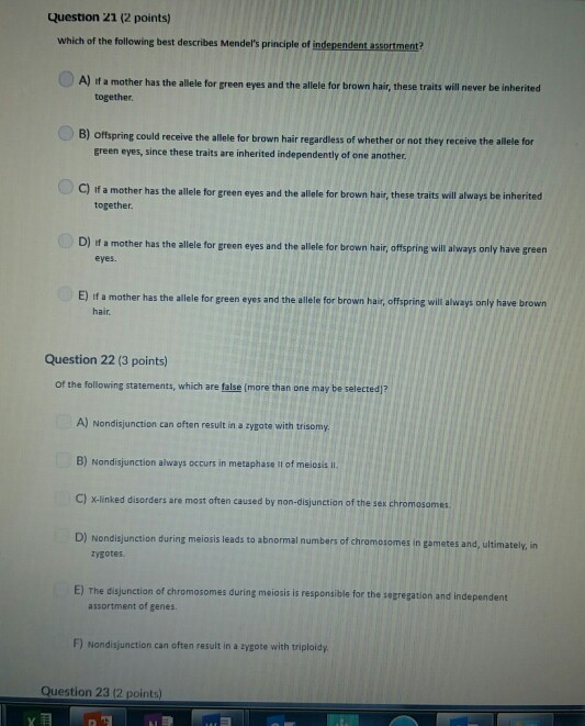 Question 21 2 Points Which Of The Following Best Chegg 