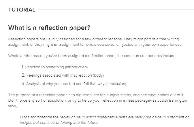 what to write in a reaction paper