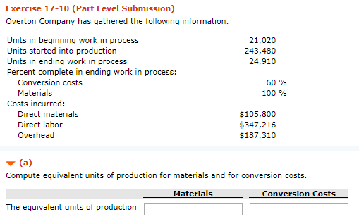 How to find conversion costs