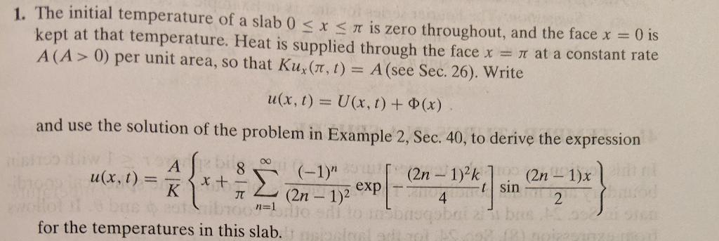 Boundary by churchill fourier homework problem series solution value image