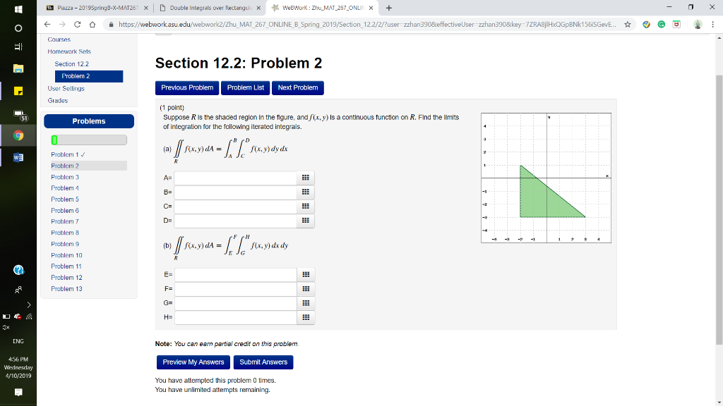 Solved Suppose Rr Is The Shaded Region In The Figure And Chegg Com