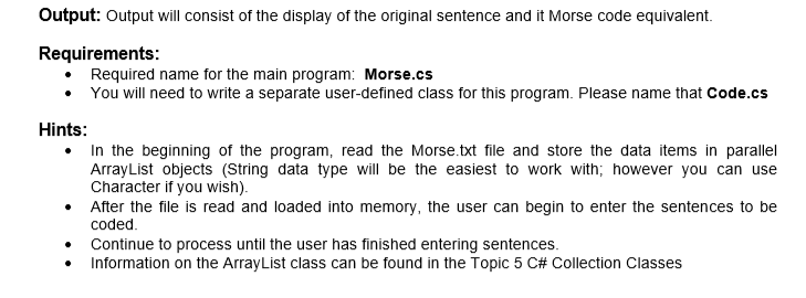 Morse Txt File Contains 1 2 3 4 Chegg Com