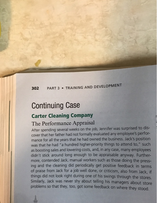 Carter cleaning company case study solution chapter 8 image
