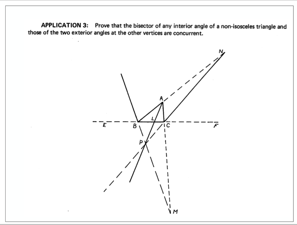 Application 3 Prove That The Bisector Of Any Inte