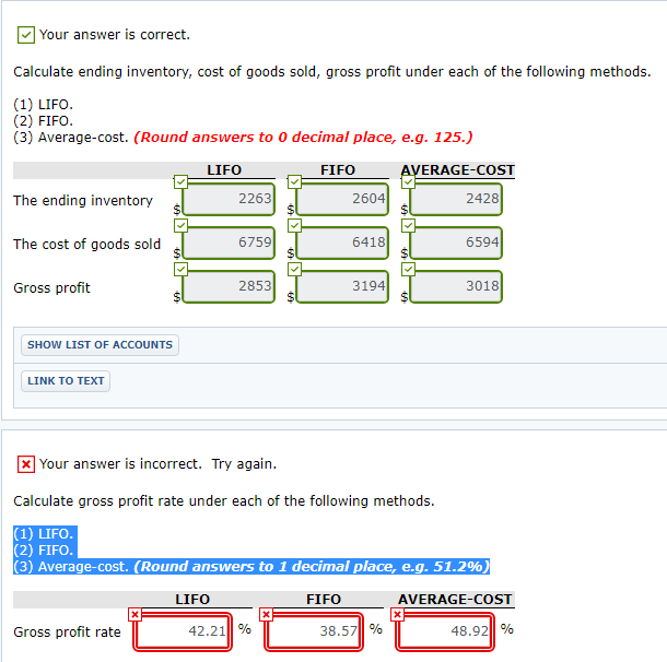 Solved Calculate Gross Profit Rate Under Each Of The Foll