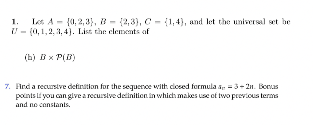 Solved Let A 0 2 3 B 10 1 2 3 4 List The Elements Chegg Com