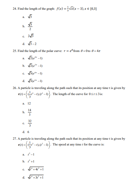 Solved 21 A Curve In The Plane Is Defined Parametrically Chegg Com