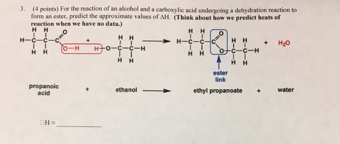 condensation reaction between alcohol and carboxylic acid