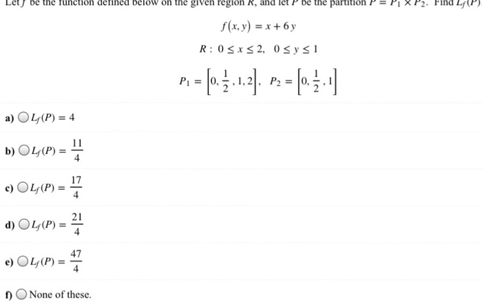 Solved Letj Be The Function Delincd Below On The Given Re Chegg Com