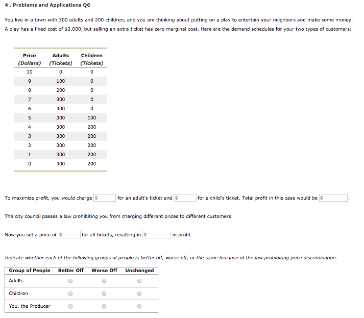 Solved 4. Problems and Applications Q You live in a town