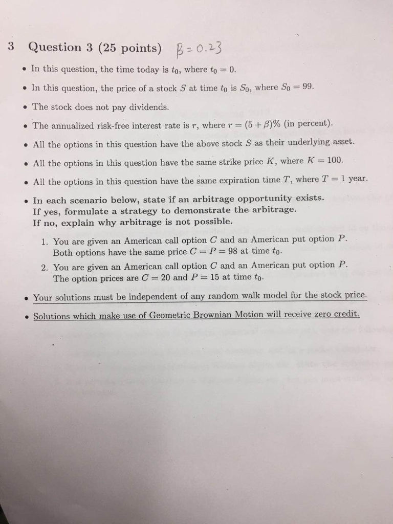 Solved B 023 Question 3 25 Points 3 Question Time Today 0 Question Price Stock S Time 99 Stock Q