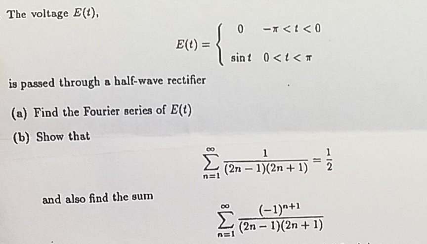 Solved The Voltage E T 0 P T 0 E T Sin T 0 Chegg Com