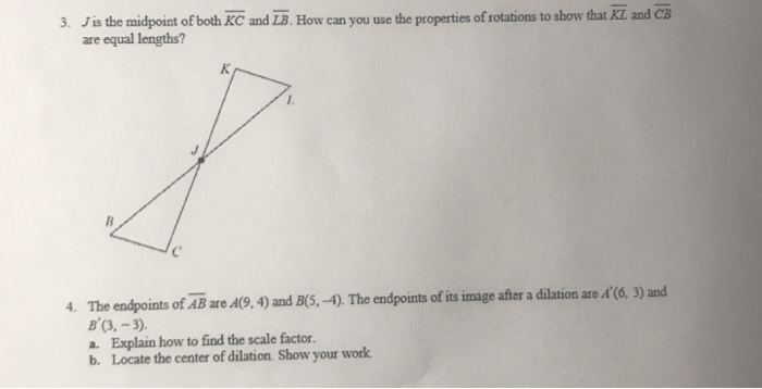 3 Jis The Midpoint Of Both Kc And Zb How Can You Chegg 