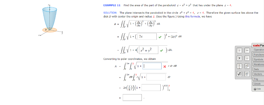 Solved Example 11 Find The Area Of The Part Of The Chegg Com Solved Example 11 Find The Area Of The Part Of The Chegg Com