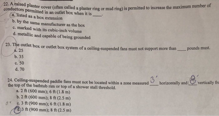 Solved Conductors Permitted In An Outlet Box When It Is E