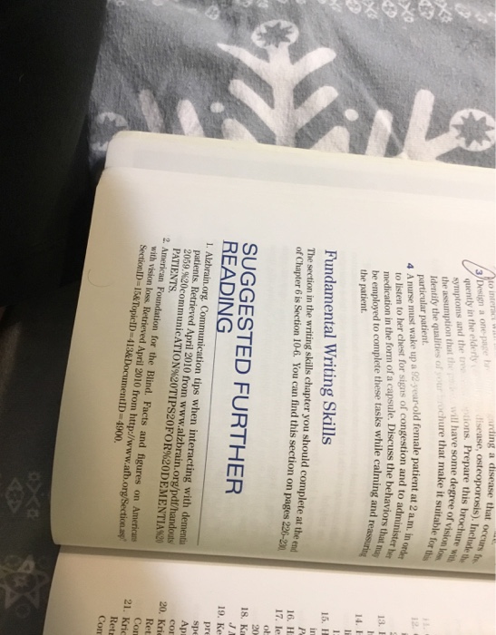 Solved: 4. A Nurse Must Wake Up A 92-year-old Female Patie ...