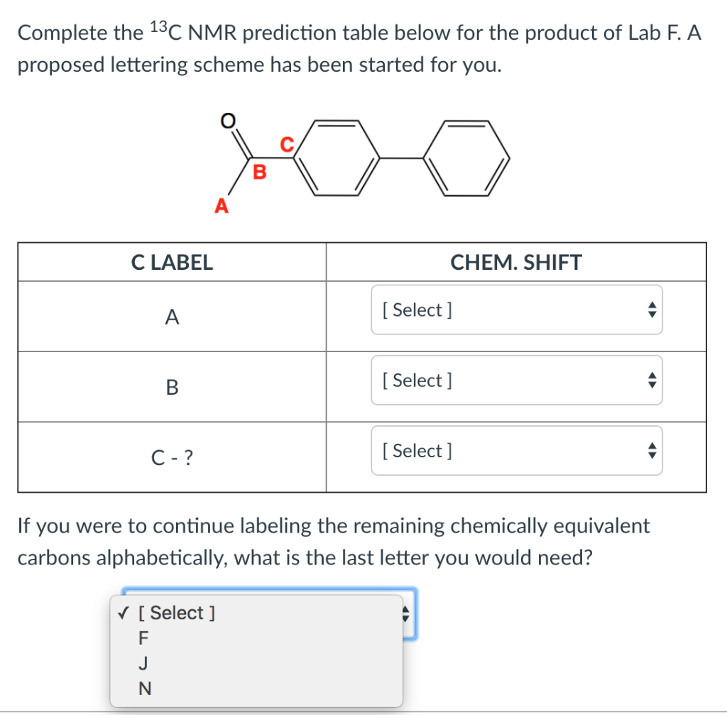Complete The 13c Nmr Prediction Table Below For Cheggcom