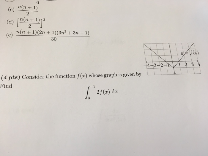 Solved 6 N N 1 2 D N N 1 1 En N 1 N 1 3n2 3n 1 30 X Chegg Com