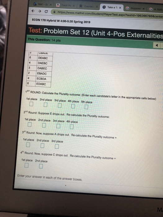 Solved Test Problem Set 12 Unit 4 Pos Externali 14 Pts Chegg Com