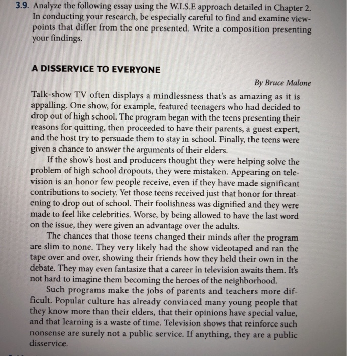 This essay will discuss alternative image