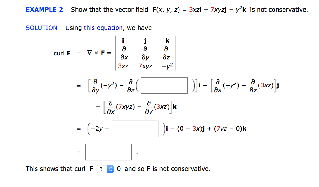 Solved Example 2 Show That The Vector Field F X Y Z 3x Chegg Com