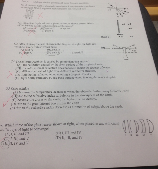 Solved Part A Multiple Choice Question N For Each Qtion 1 Chegg Com