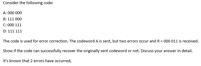 Solved Consider Following Code 000 000 B 111 000 C 000 11