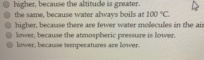 Test Your Knowledge: Boiling Point of Water Above Sea Level