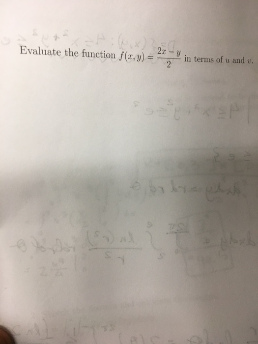 Solved 3 Solve The System For R And Y In Terms Of U And Chegg Com