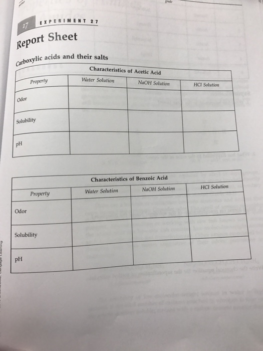 Carboxylic lab report image