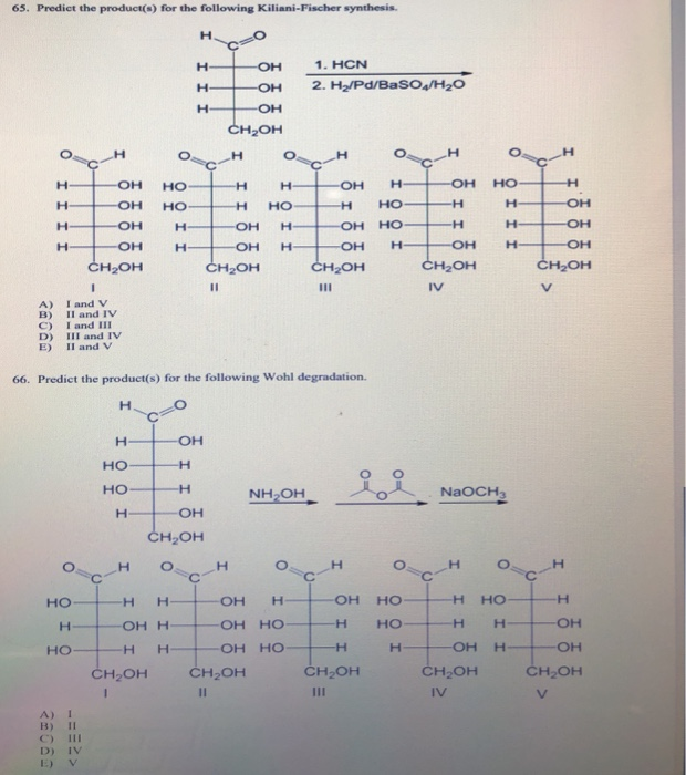 Solved 65 Predict The Product S For The Following Kilia Chegg Com