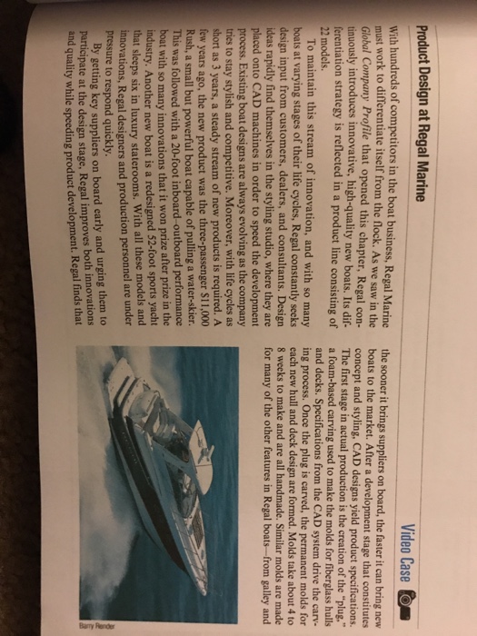 Regal marine case study answers picture