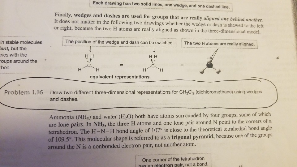 Each Drawing Has Two Solid Lines One Wedge And One Chegg 