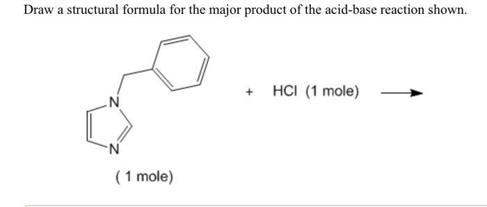 Solved Draw A Structural Formula For The Major Product Of