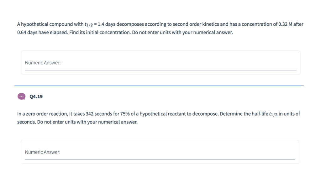 Solved A Hypothetical Compound With T1 2 1 4 Days Chegg Com