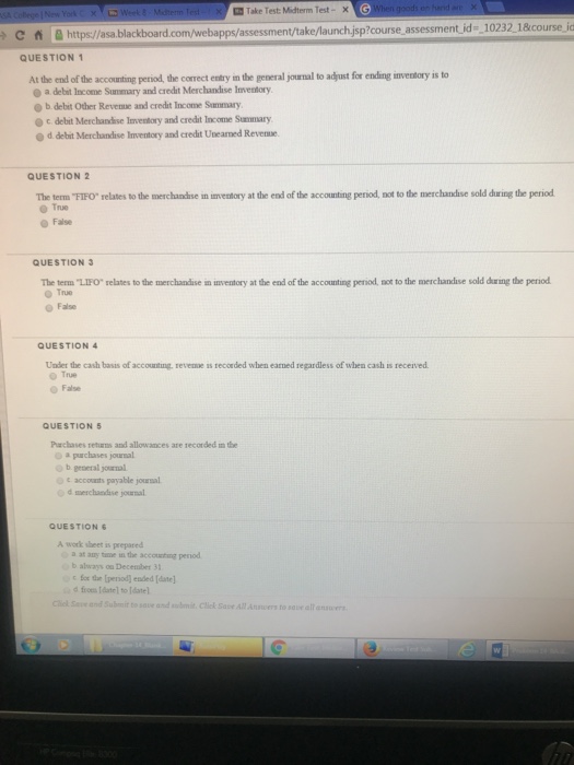 Solved Take Test Mitterm Test- ?? ?https://asa.blackboard.c | Chegg.com