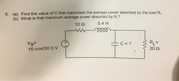 Solved 6 A Find The Value Of C That Maximizes The Average Chegg Com